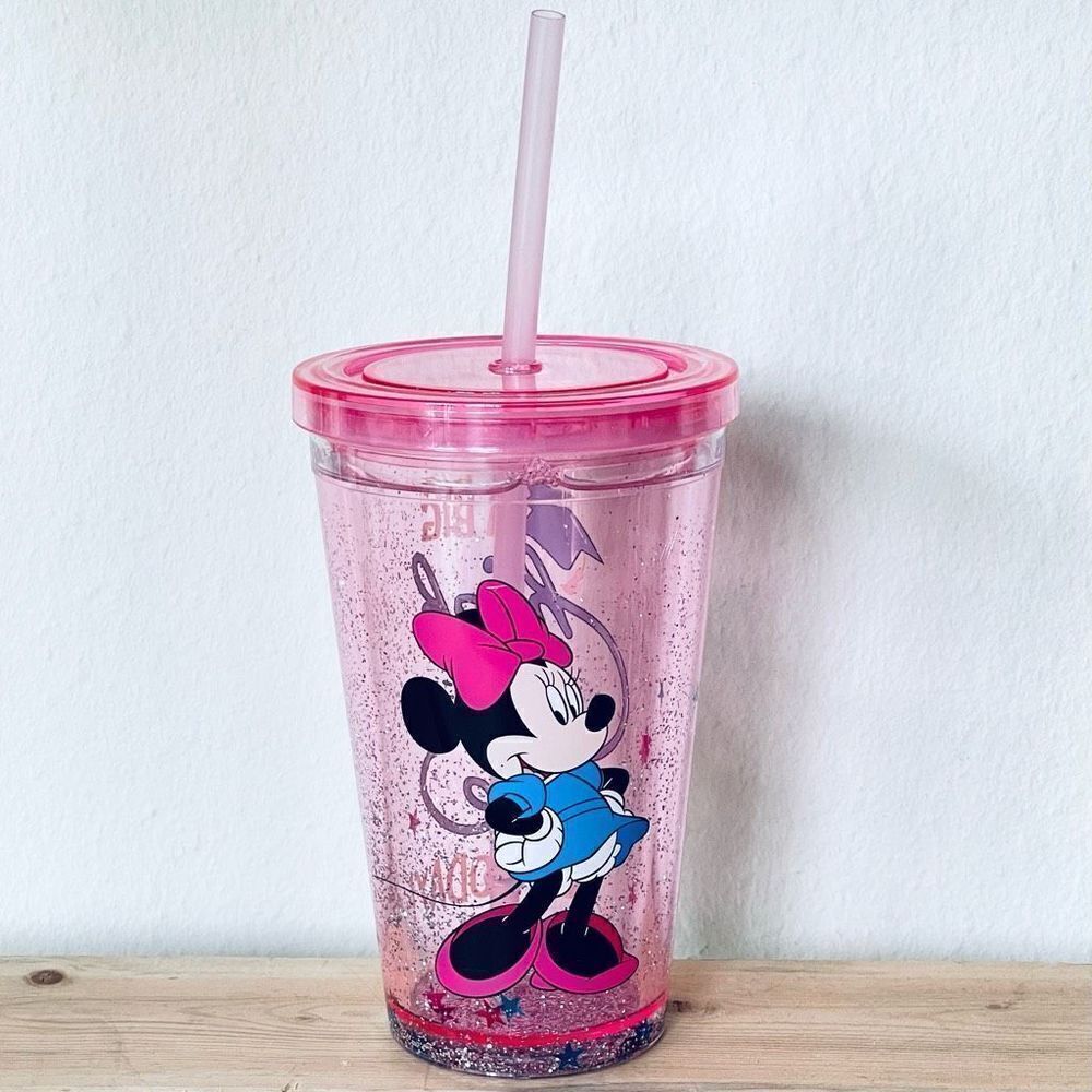 NWT Disney Minnie Mouse Prom Grad Pink A Big High Fiveโfor Today travel Tumbler